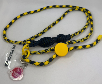 チャーム付スマホストラップ/ ネイビー×イエロー(クリアランスセール)